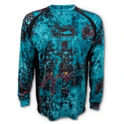 Pelagic Vaportek Performance Fishing Shirt Aqua