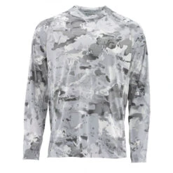 Simms SolarFlex Hoody - Print Cloud Camo Grey