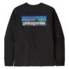 Patagonia M's L/S P-6 Logo Responsibili-Tee Black