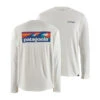 Patagonia M's LS Cap Cool Daily Graphic Shirt Boardshort Logo White