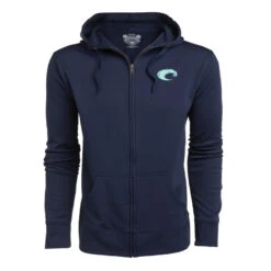 Costa Del Mar Costa Cannery Heather Hoodie Navy