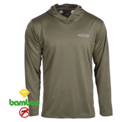 Vision Bamboo Bug & UV Hoodie, Pale Olive